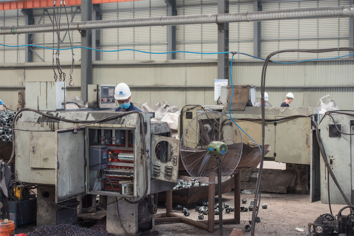 保山网架配件-锥头加工车间